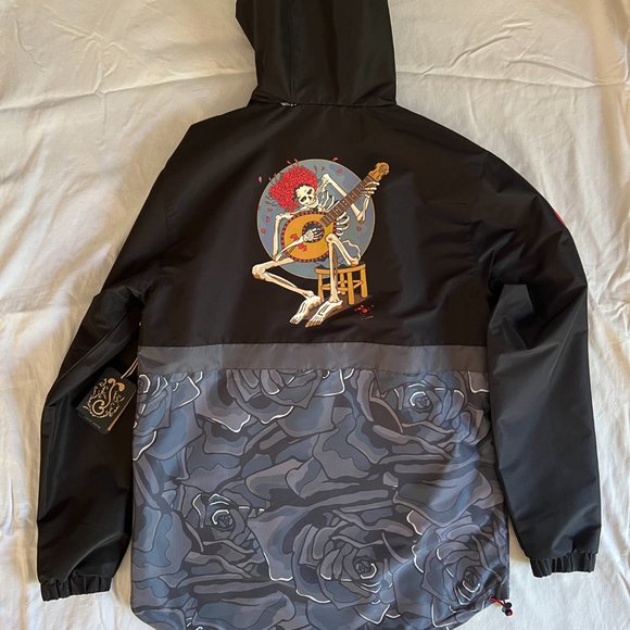Stanley Mouse Easy Rider Never Summer Black Anorak Jacket BRAND NEW (Size S) - Picture 2 of 5